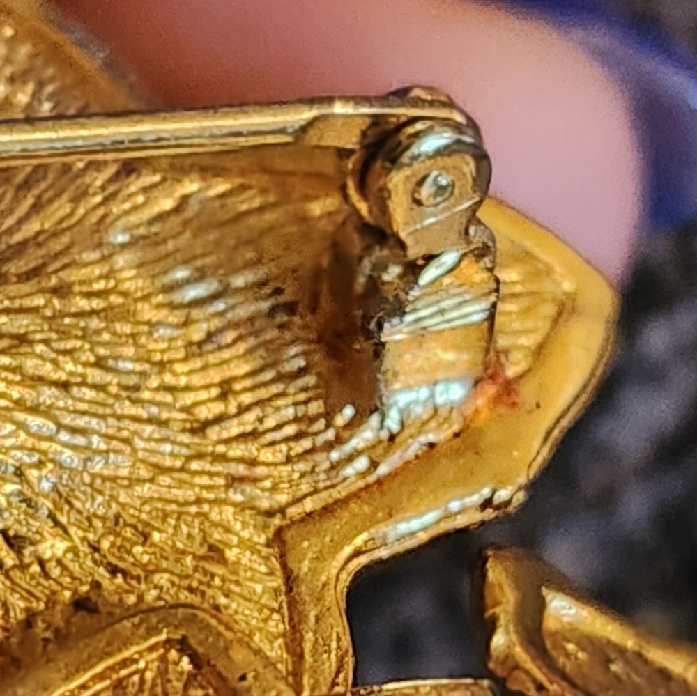 Christian Dior Vintage Gold Leaf Brooch Grosse - Picture 9 of 15